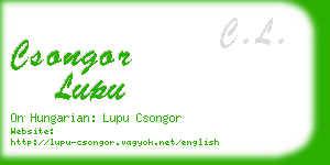 csongor lupu business card